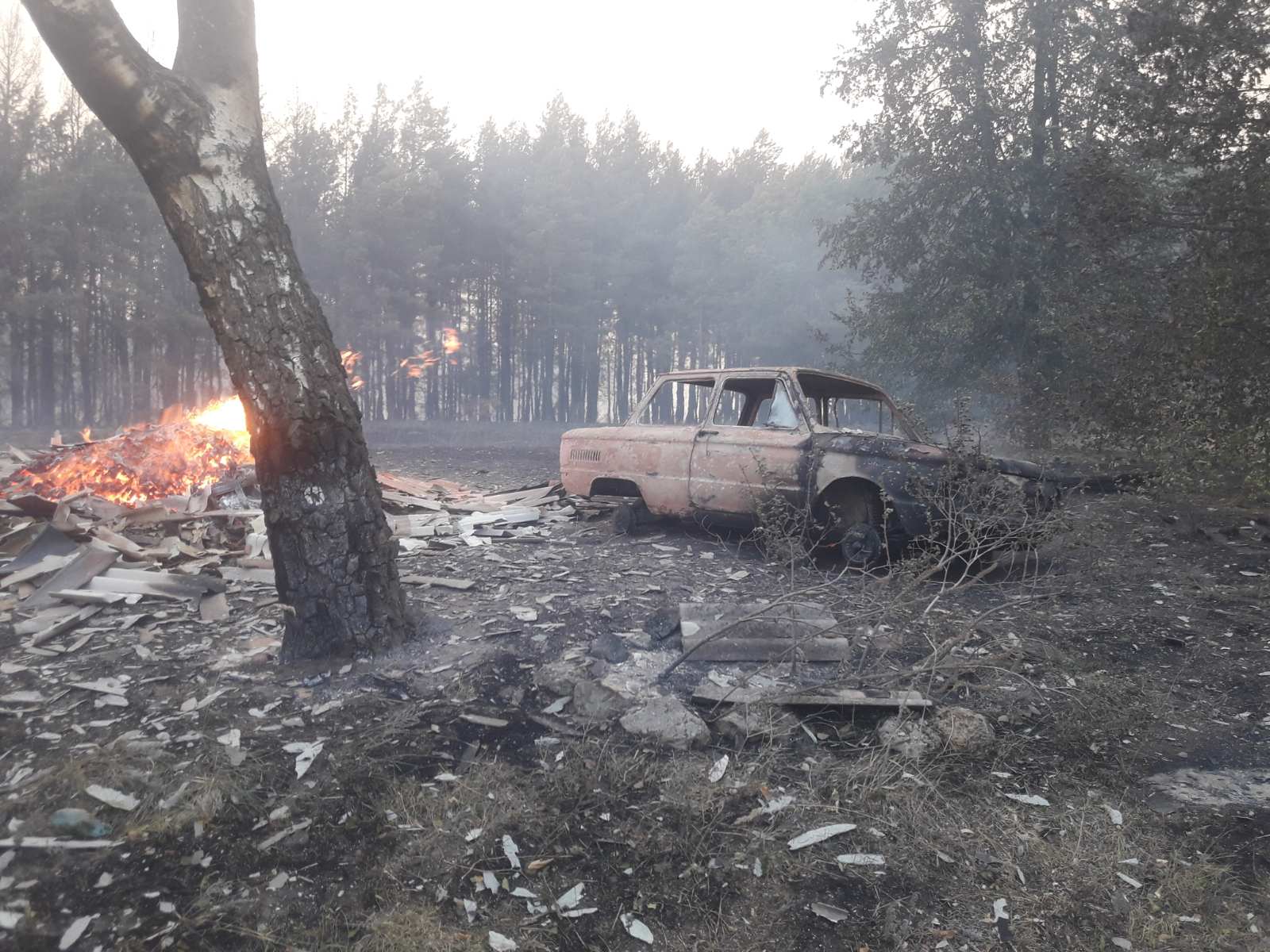 Пожары в Двуречанском районе: найдены места поджогов