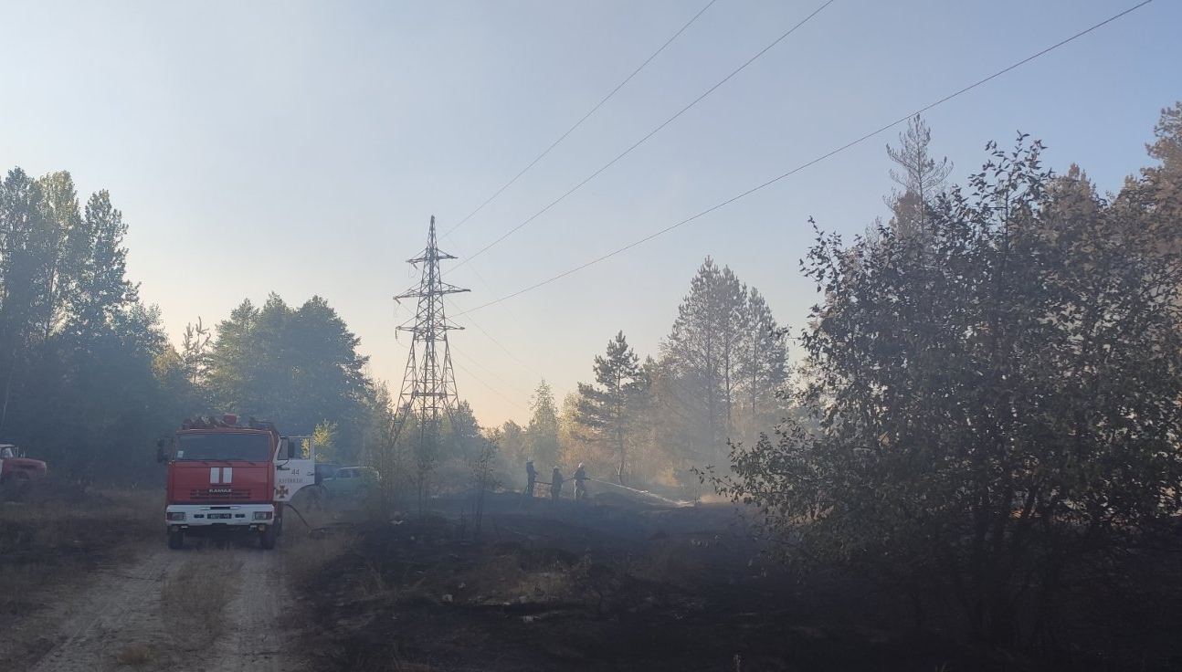 Под Купянском была угроза крупного лесного пожара