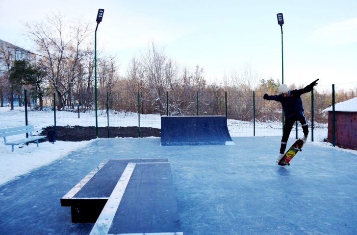 В Купянске появился скейт-парк