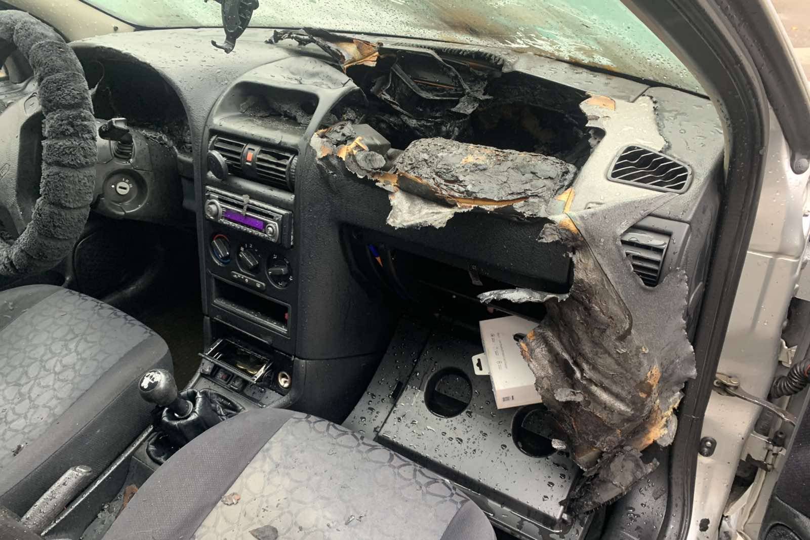 В Харькове снова горел автомобиль