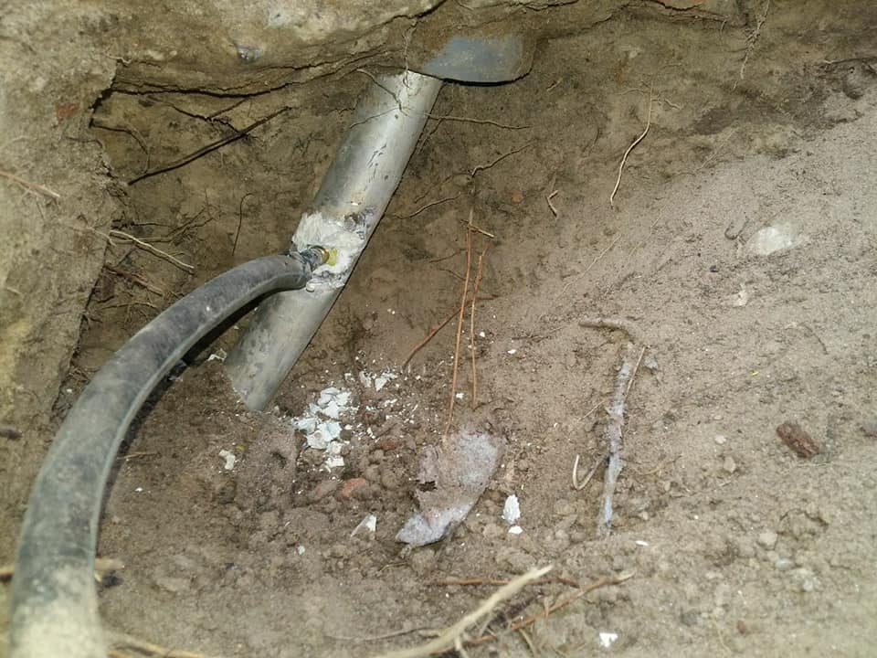 В Мерефе обнаружили резиновый газопровод