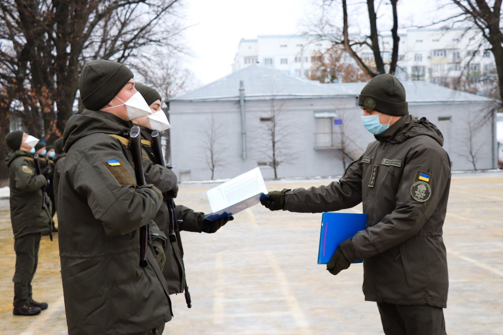 В Харькове призывники-нацгвардейцы приняли присягу