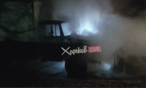 На окружной сгорела машина (видео)