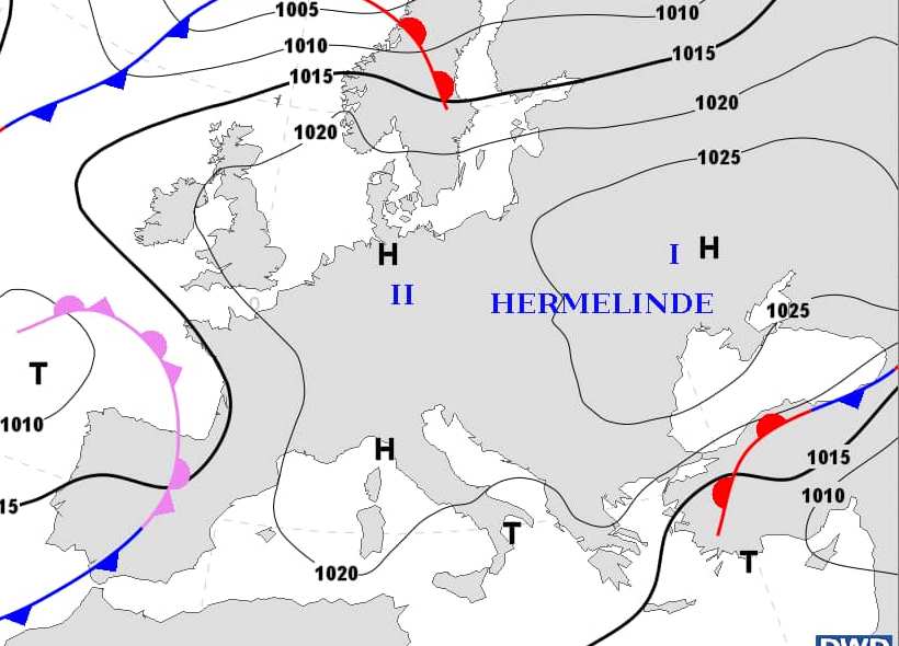 На Харьков надвигается антициклон "Hermelinde". Он принесет резкое потепление