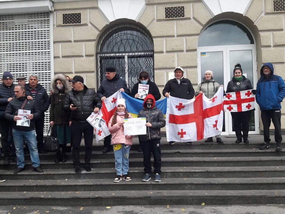 В Харькове прошел митинг в поддержку Саакашвили