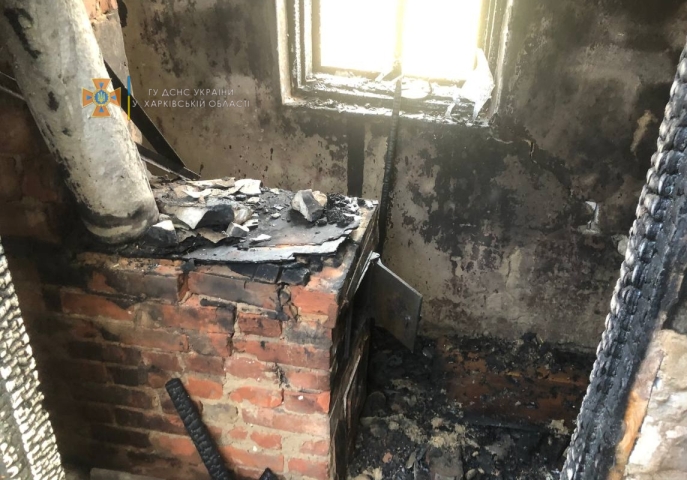 В доме под Харьковом заживо сгорел мужчина