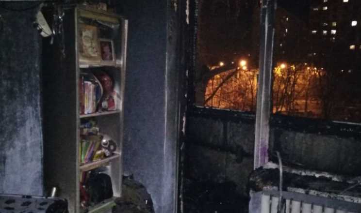 В Харькове при пожаре ребенок получил ожоги