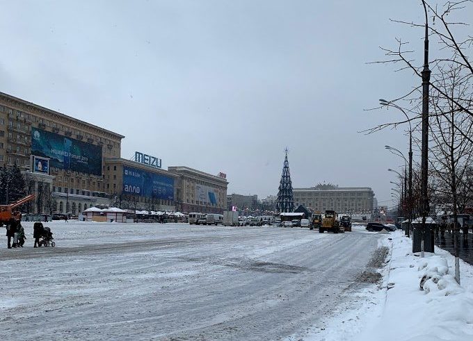 Площадь Свободы будет перекрыта до середины февраля