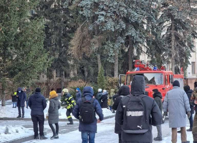 В главном корпусе университета Каразина – пожар