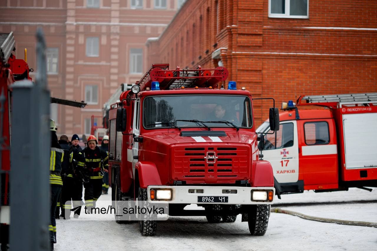 Пожар в Юридическом университете: горело здание бывшей библиотеки