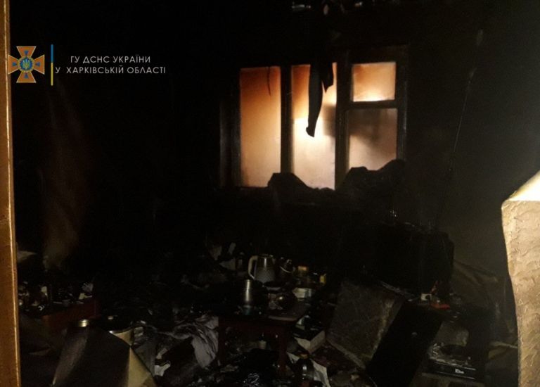 Под Харьковом в собственном доме сгорел мужчина