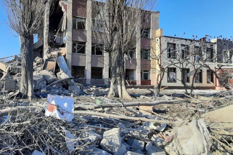 В Харькове прямым попаданием уничтожена школа