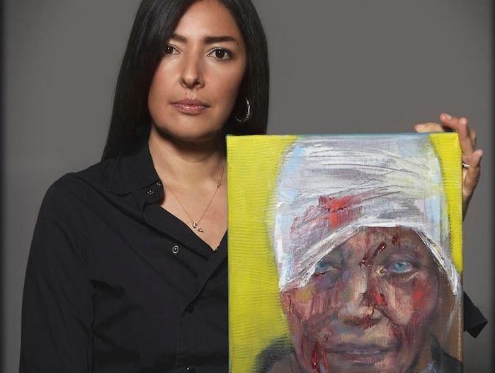 Лицо войны: портрет учительницы из Чугуева продали за 100 тысяч долларов