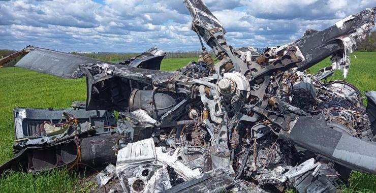 В Харьковской области сбили российский военный вертолет "Ночной охотник"