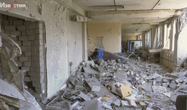 Шесть ракетных ударов: что осталось от поликлиники на Северной Салтовке в Харькове (видео)