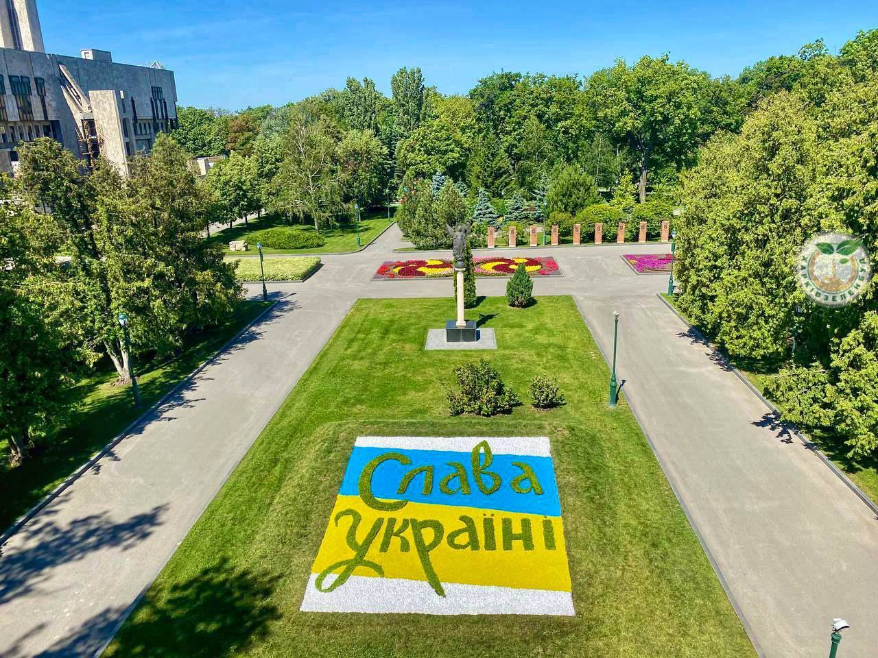 В центре Харькова появилось цветочное панно (фото)