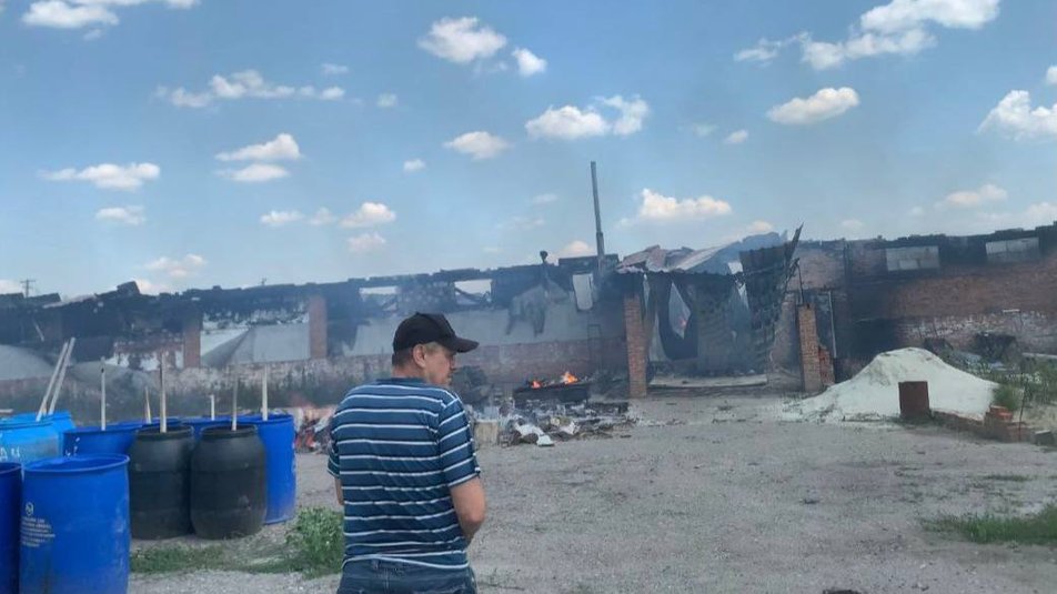 Под Харьковом в огне сгорело полторы тонны улиток