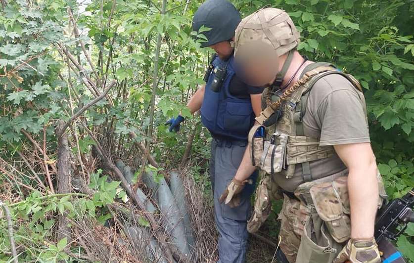 На Харьковщине пограничники обнаружили заминированный участок дороги️