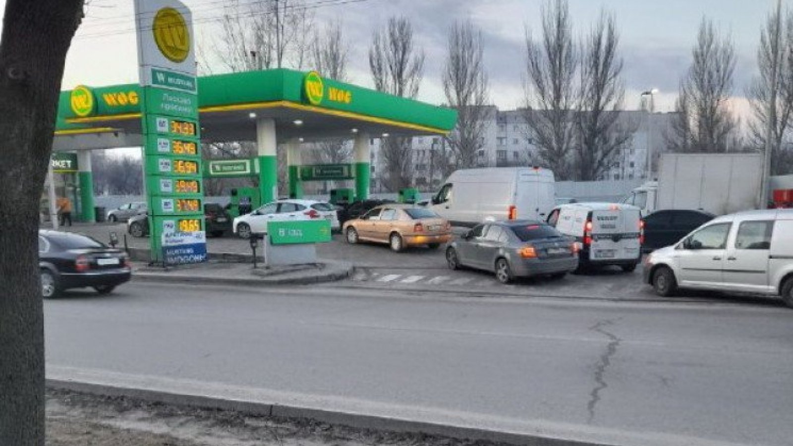 В Харькове - ажиотаж на заправках