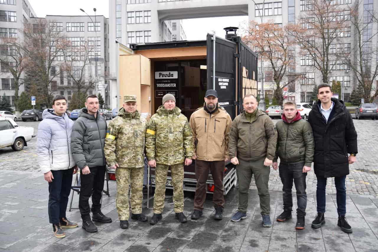 Пограничники Харьковской области получили финскую сауну