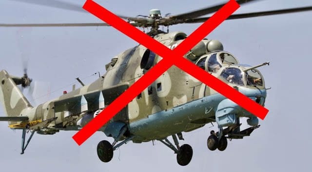 Харьковские нацгвардейцы сбили российский вертолет