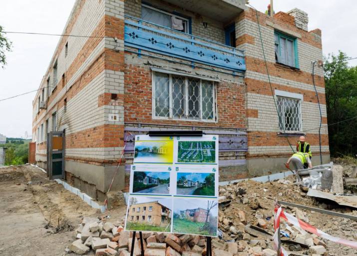 В городе под Харьковом отстроят два квартала домов с бомбоубежищами