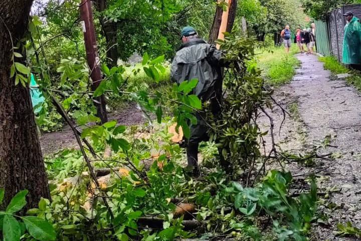 У Харкові другий день прибирають наслідки стихії (фото)