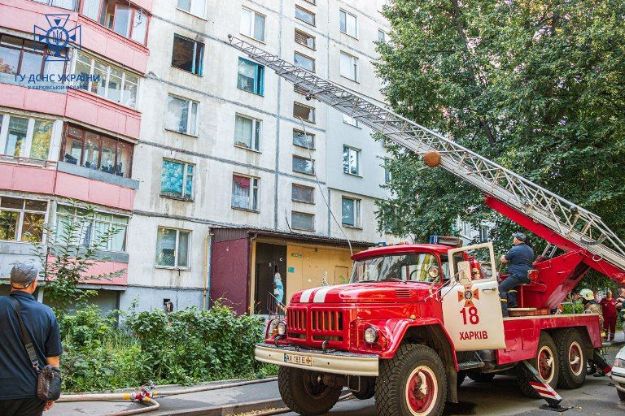 В Харькове два раза за сутки горел один и тот же дом (фото)