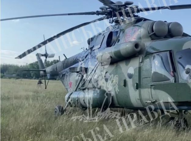 Разведка заманила российский вертолет в Харьковскую область