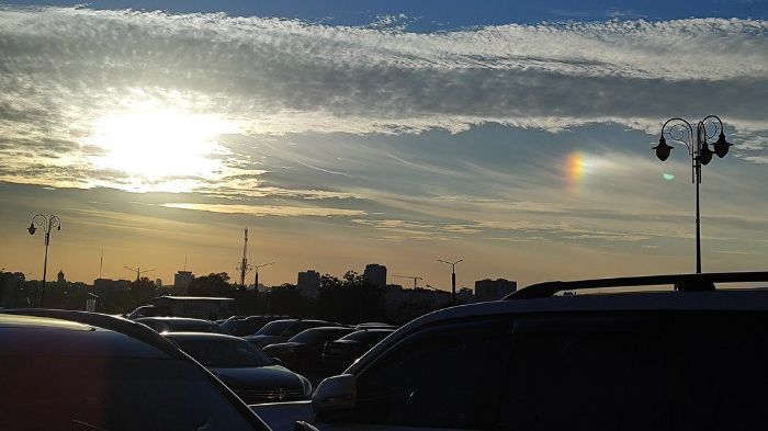 "Ложное солнце" появилось в небе над Харьковом