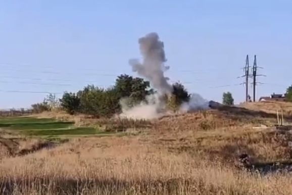 ППО збило дрон над харківським гольф-клубом (відео)