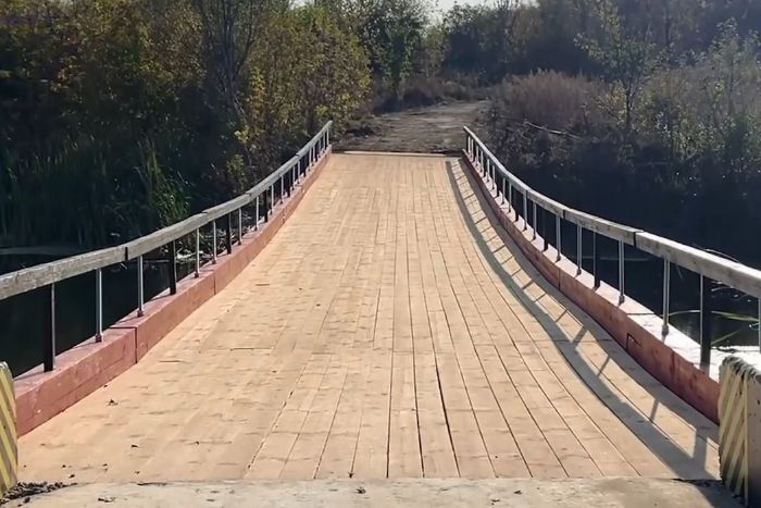 Мост восстановили в Харьковской области (видео)