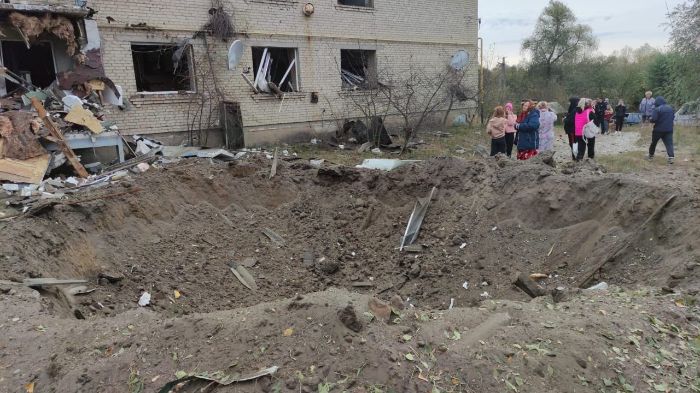 Россияне нанесли ракетный удар по жилым домам (фото)