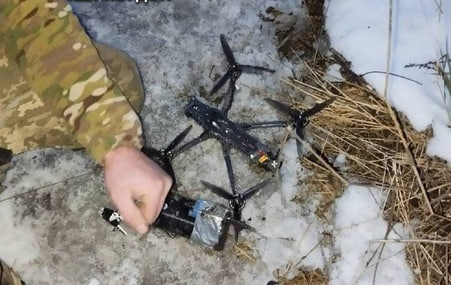 В Харьковской области перепрограммировали российский дрон: теперь он полетит обратно в РФ