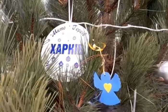 В Кропивницком одну из новогодних елок посвятили героическому Харькову