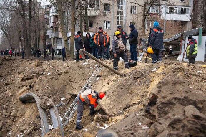 Ракетный удар по Харькову 2 января: фото последствий