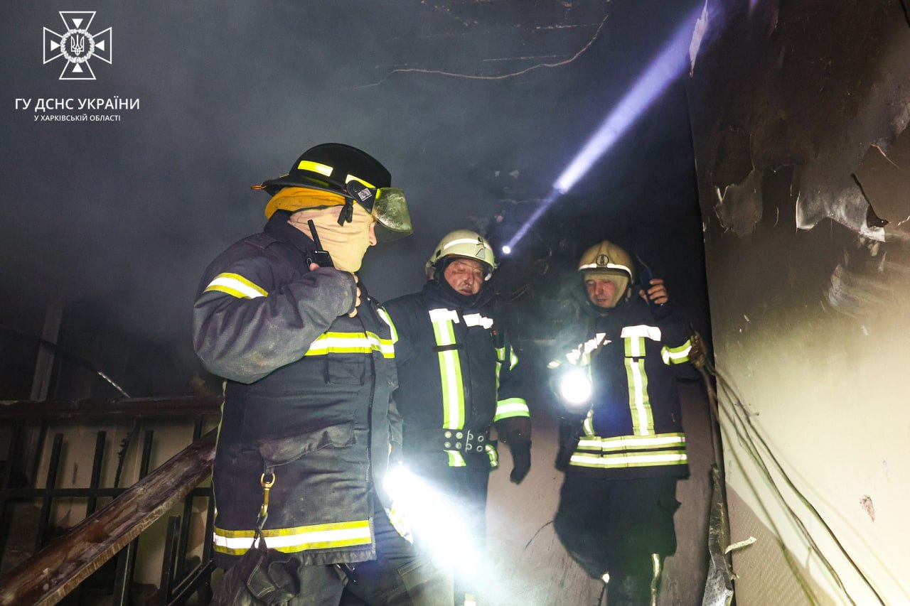 На пожаре в Харькове эвакуировали людей