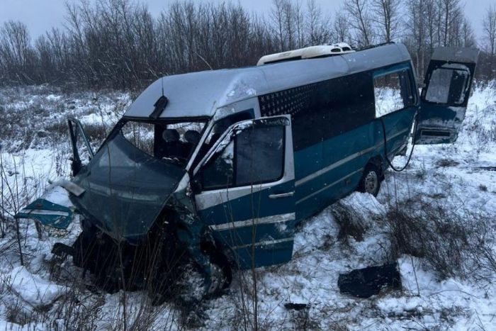 Мікроавтобус із пасажирами врізався у вантажівку в Харківській області (фото)