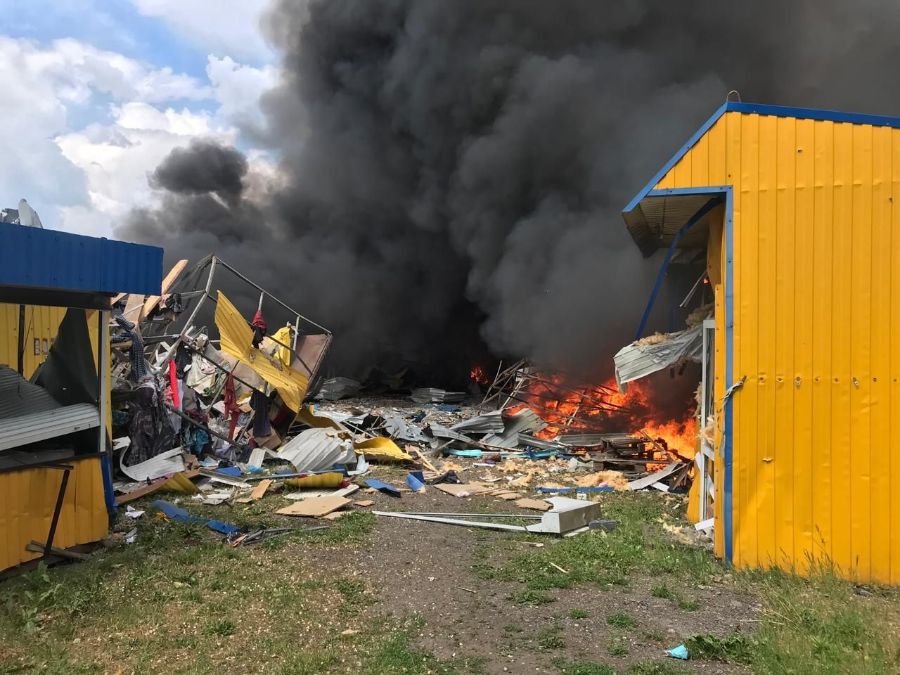 РФ ударила по Золочеву с самолетов: разрушен детский сад и местный рынок (фото)