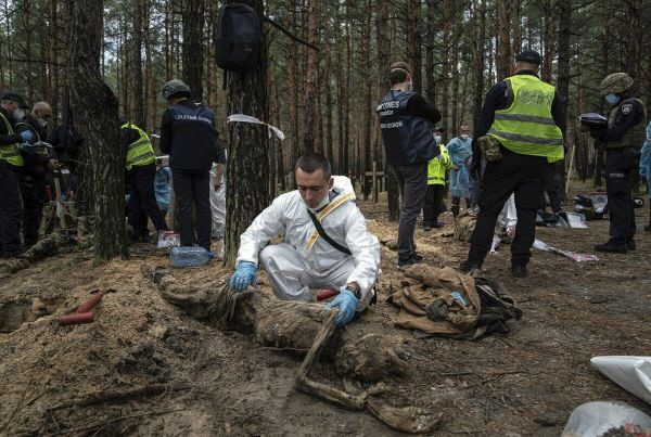 Місце поховання людей під час окупації Ізюма