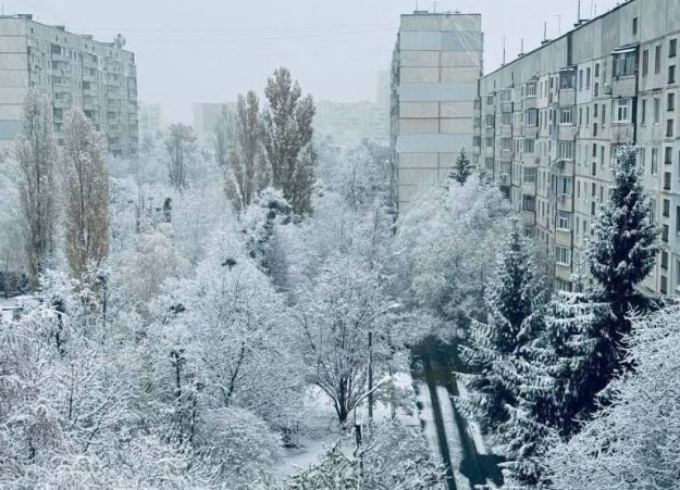 сніг у Харкові