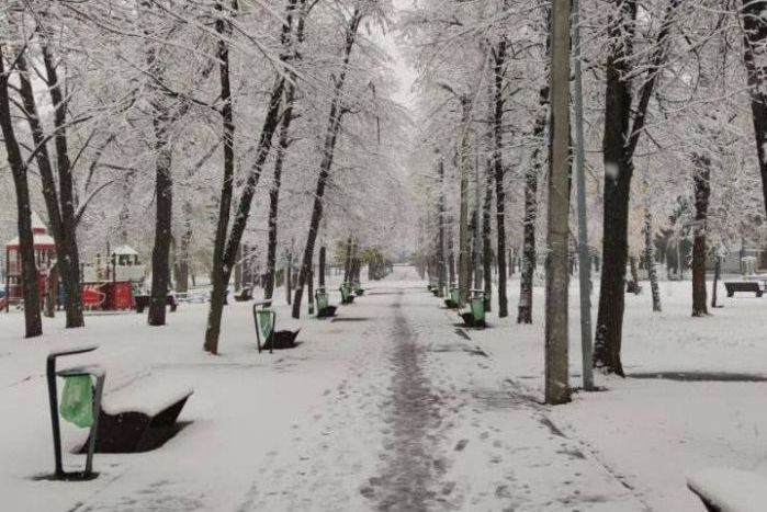 Снег в Харькове