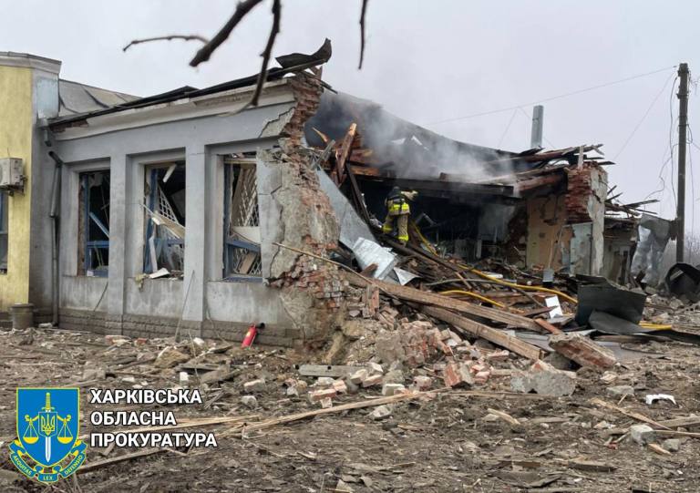 последствия ракетного удара по Златополю