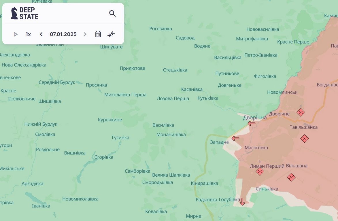 Скрін мапи Deep State