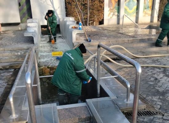 В Саржином яру убрали купель