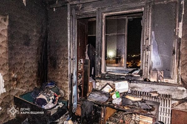 В Харькове два раза за сутки горела одна и та же квартира (фото)