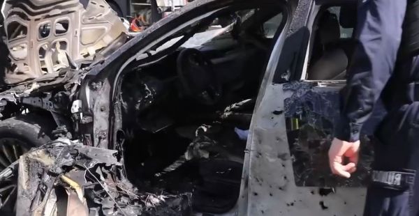 Удар «Шахеда» по Киевскому району Харькова: видео с места прилета