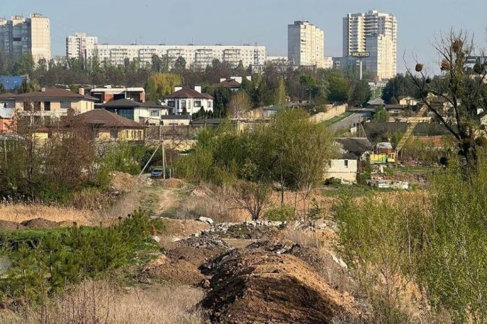 Место, где планируют построить дорогу