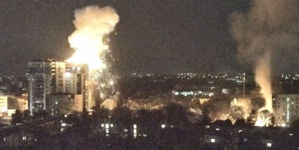 В Сети появилось видео ударов «Шахедами» по Харькову в ночь на 5 июня
