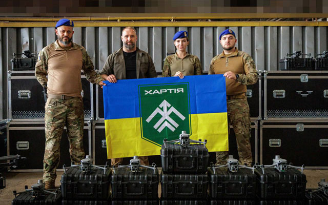 Бригада «Хартия» получила дроны «Вампир» и DJI (фото)